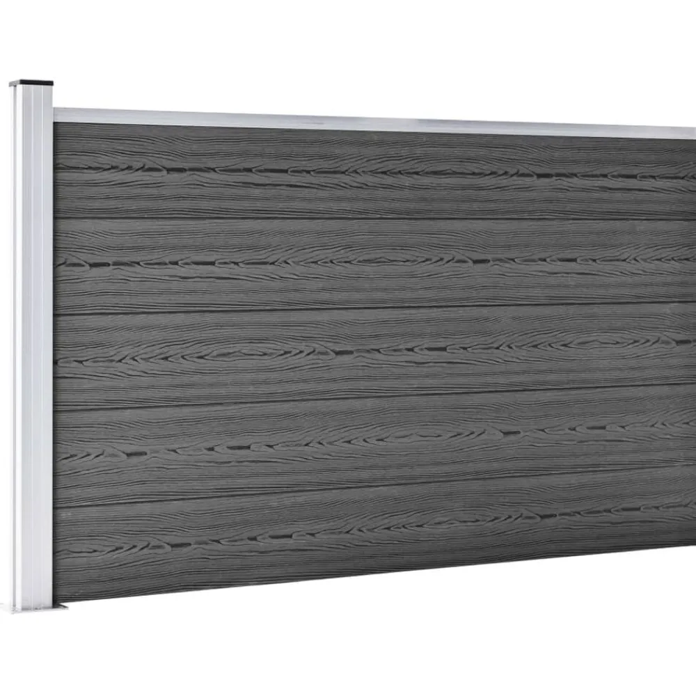 vidaXL Vallas De Jardín-Set de paneles de valla WPC 526x105 cm
