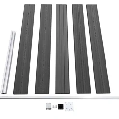vidaXL Vallas De Jardín-Set de paneles de valla WPC 526x105 cm