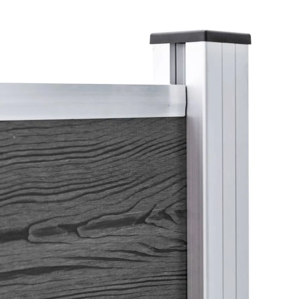 vidaXL Vallas De Jardín-Set de paneles de valla WPC 526x105 cm
