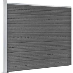vidaXL Vallas De Jardín-Set de paneles de valla WPC 353x146 cm