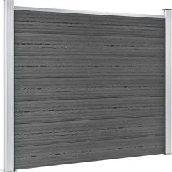 vidaXL Vallas De Jardín-Set de paneles de valla WPC 353x146 cm