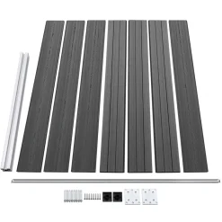 vidaXL Vallas De Jardín-Set de paneles de valla WPC 353x146 cm