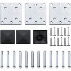 vidaXL Vallas De Jardín-Set de paneles de valla WPC 353x146 cm