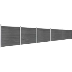 vidaXL Vallas De Jardín-Set de paneles de valla WPC 872x146 cm