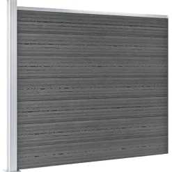 vidaXL Vallas De Jardín-Set de paneles de valla WPC 872x146 cm