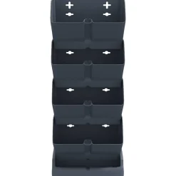 vidaXL Set de plantas jardín vertical 4 uds polipropileno antracita Discount