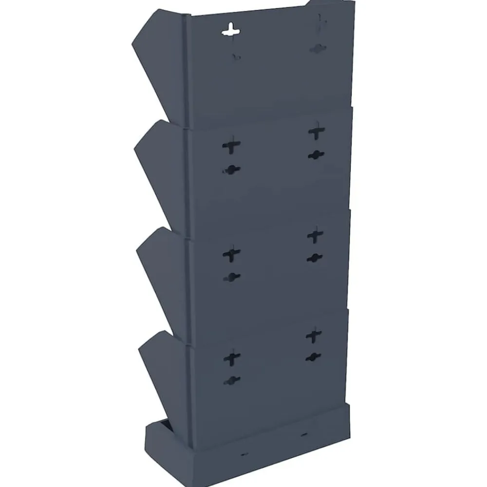vidaXL Set de plantas jardín vertical 4 uds polipropileno antracita Discount