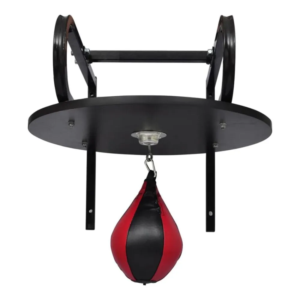 vidaXL Equipamiento Para Atletismo-Set de plataforma y pera de boxeo giratoria con soporte