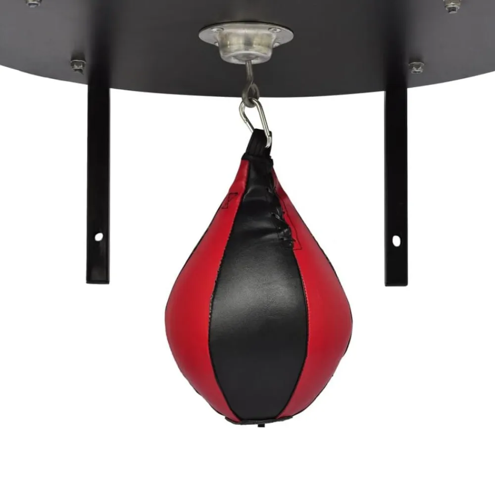vidaXL Equipamiento Para Atletismo-Set de plataforma y pera de boxeo giratoria con soporte