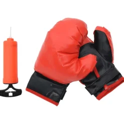 vidaXL Set de punching ball guantes y bomba altura ajustable 81-122 cm Hot