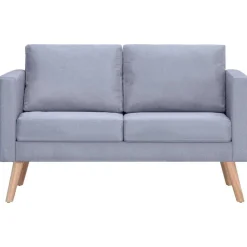 vidaXL Sofás-Set de sofás de 2 y 3 plazas de tela