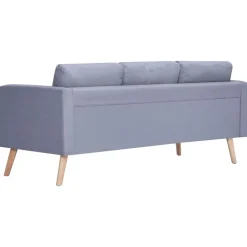vidaXL Sofás-Set de sofás de 2 y 3 plazas de tela