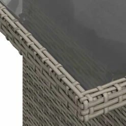 vidaXL Set de sofás de jardín 7 pzas con cojines ratán sintético Gris Online
