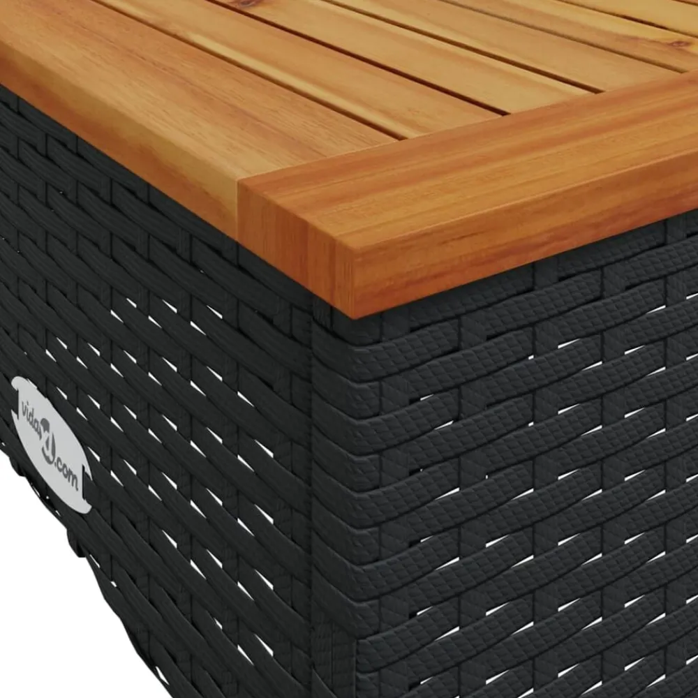 vidaXL Muebles De Jardín-Set de sofás de jardín con cojines 3 pzas ratán sintético
