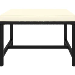 vidaXL Set de sofás de jardín 5 pzas y cojines ratán sintético Negro Discount