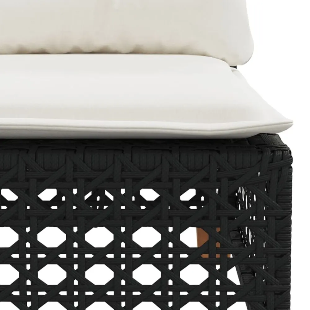 vidaXL Muebles De Jardín-Set de sofás de jardín 6 piezas y cojines ratán sintético