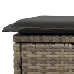 vidaXL Set de sofás de jardín 8 pzas y cojines ratán sintético Gris Hot