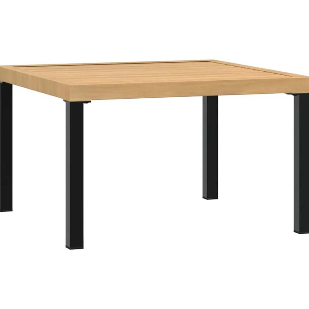 vidaXL Muebles De Jardín-Set de sofás de jardín con cojines 5 piezas aluminio negro