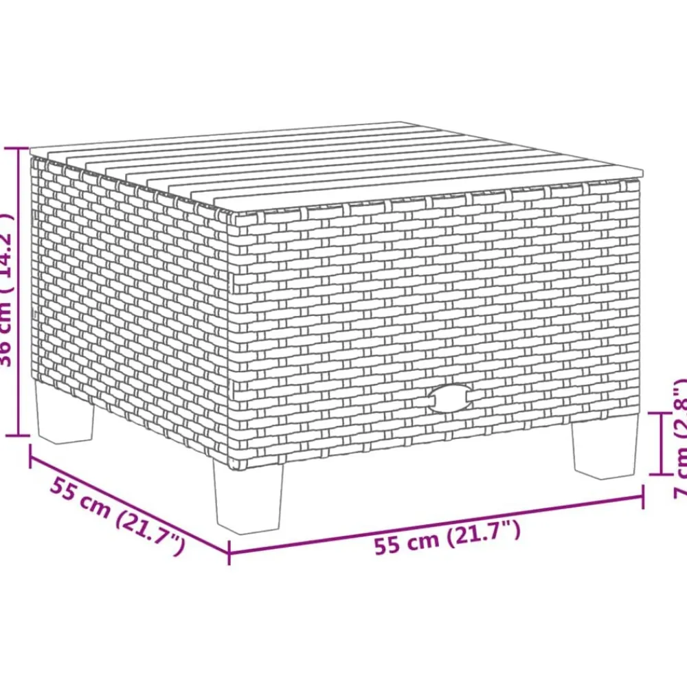 vidaXL Set de sofás de jardín 11 pzas y cojines ratán sintético Gris Discount
