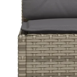 vidaXL Set de sofás de jardín 11 pzas y cojines ratán sintético Gris Discount