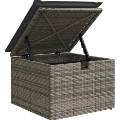 vidaXL Set de sofás de jardín 7 pzas con cojines ratán sintético Gris Sale
