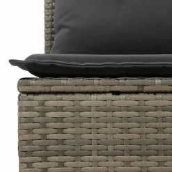 vidaXL Set de sofás de jardín 7 pzas con cojines ratán sintético Gris Sale
