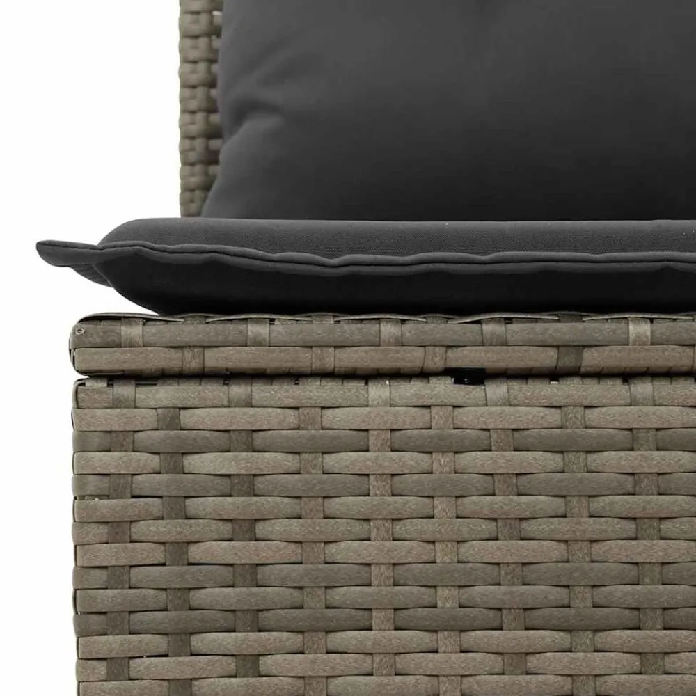 vidaXL Set de sofás de jardín 7 pzas con cojines ratán sintético Gris Sale