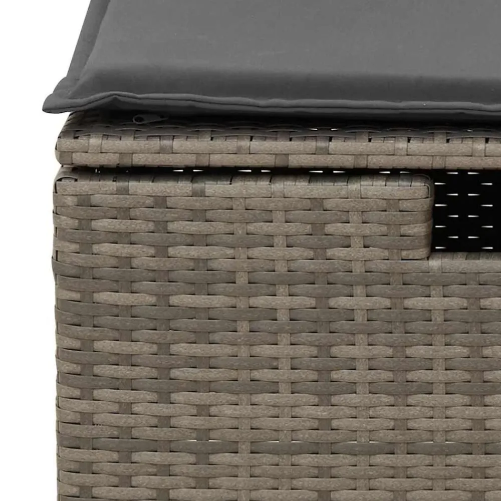 vidaXL Set de sofás de jardín 7 pzas con cojines ratán sintético Gris Sale