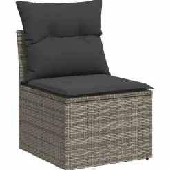 vidaXL Set de sofás de jardín 7 pzas con cojines ratán sintético Gris Sale