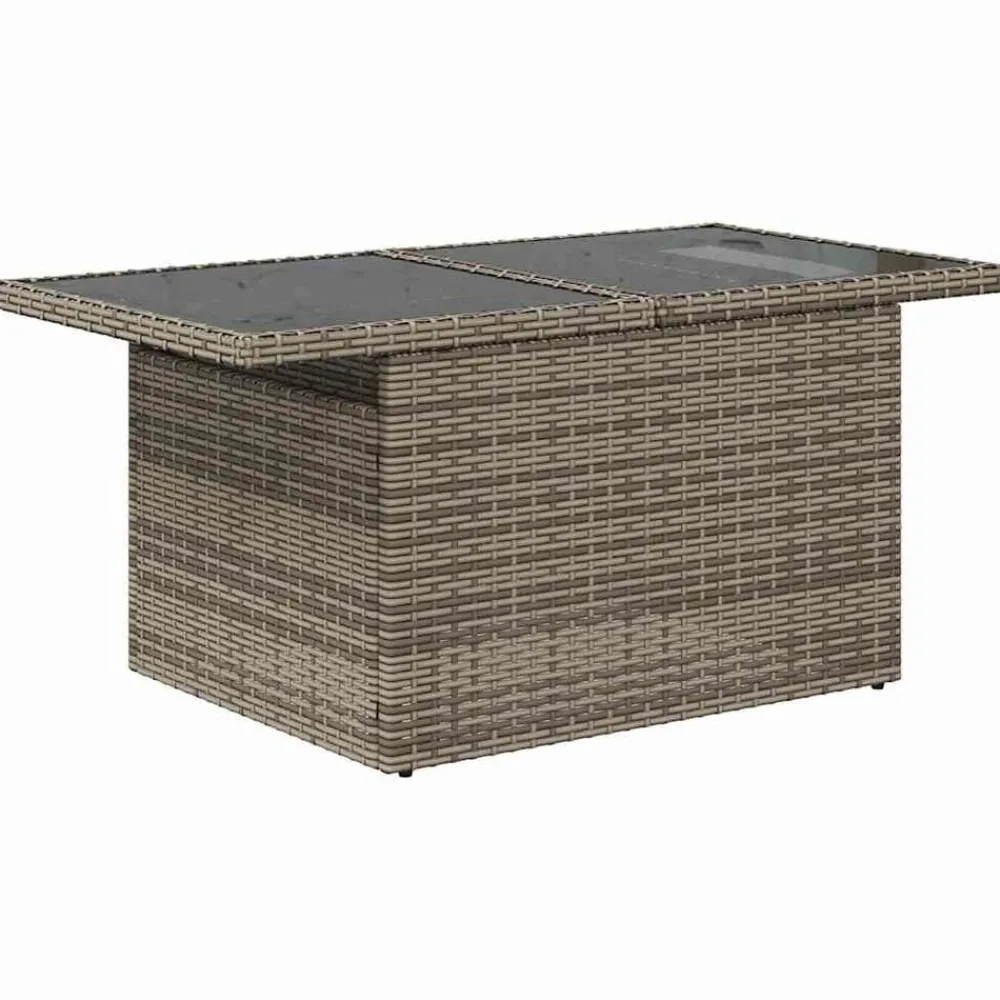 vidaXL Set de sofás de jardín 7 pzas con cojines ratán sintético Gris Sale