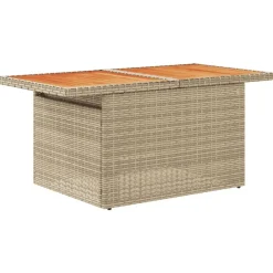 vidaXL Muebles De Jardín-Set de sofás de jardín 9 pzas con cojines ratán sintético beige
