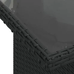vidaXL Muebles De Jardín-Set de sofás de jardín 7 pzas con cojines ratán sintético negro