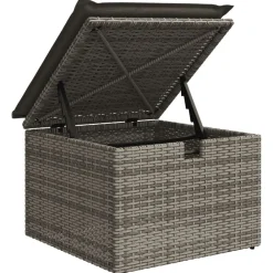 vidaXL Muebles De Jardín-Set de sofás de jardín 4 pzas y cojines ratán sintético