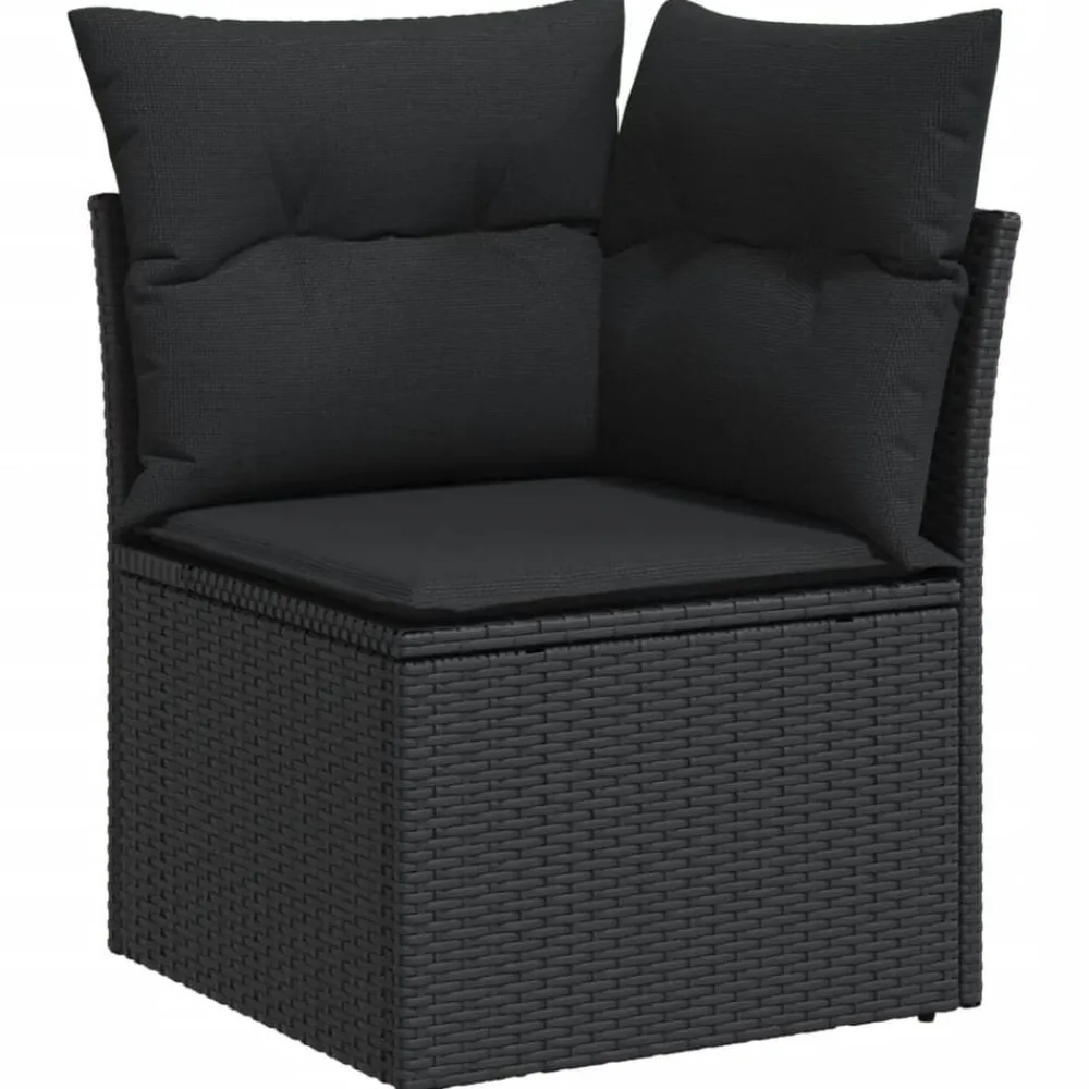 vidaXL Muebles De Jardín-Set de sofás de jardín 6 piezas y cojines ratán sintético