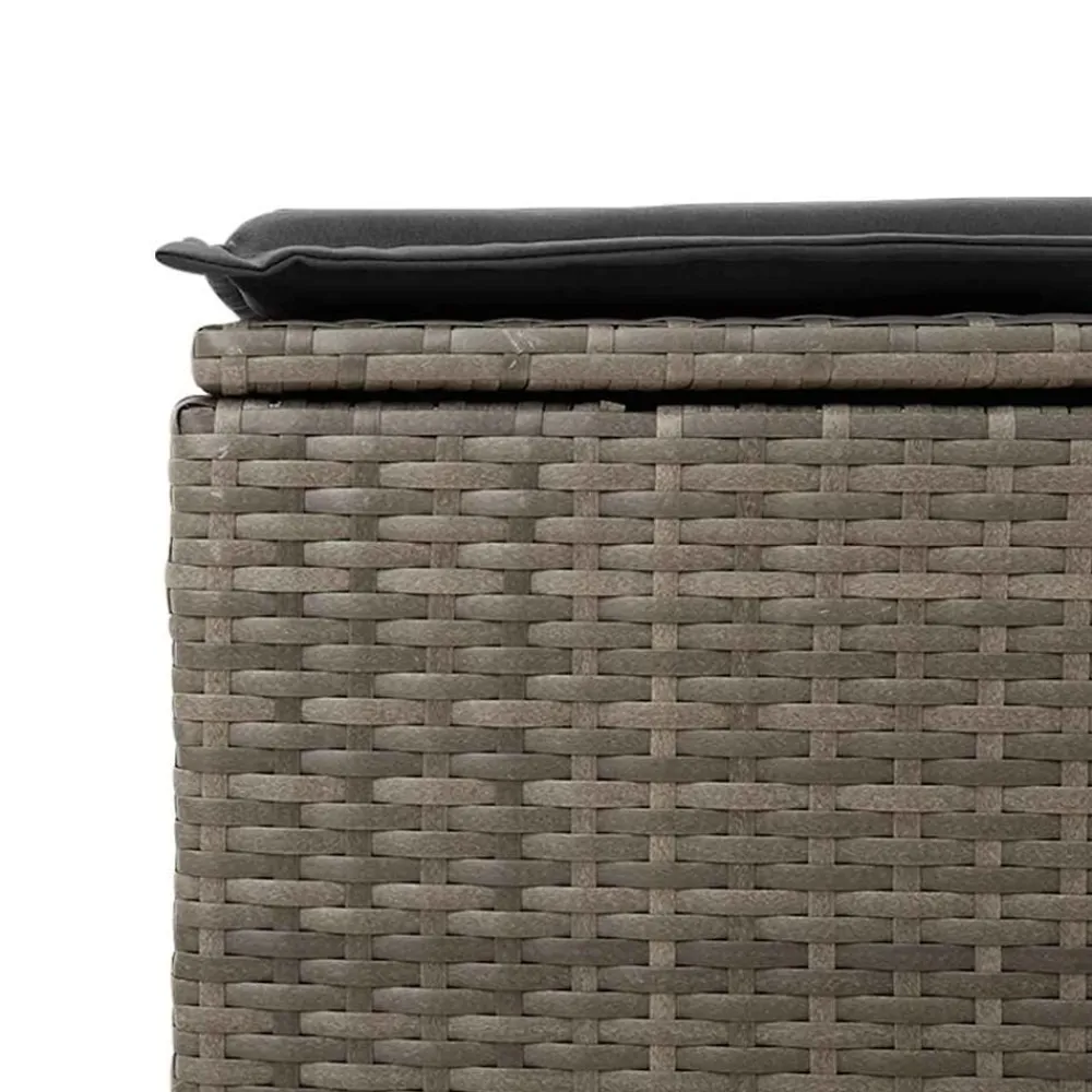 vidaXL Set de sofás de jardín 7 pzas con cojines ratán sintético Gris Discount