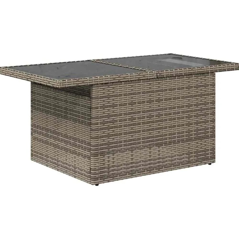 vidaXL Set de sofás de jardín 7 pzas con cojines ratán sintético Gris Discount