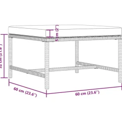 vidaXL Set de sofás de jardín 4 pzas y cojines ratán sintético Negro Best