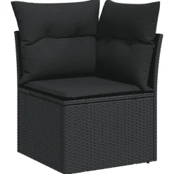 vidaXL Muebles De Jardín-Set de sofás de jardín 8 piezas y cojines ratán sintético