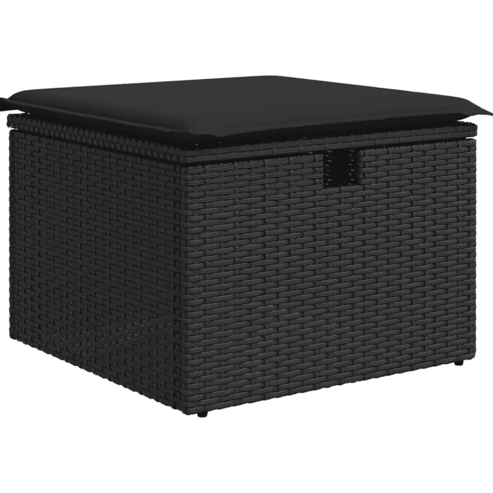 vidaXL Muebles De Jardín-Set de sofás de jardín 8 piezas y cojines ratán sintético