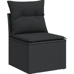 vidaXL Muebles De Jardín-Set de sofás de jardín 8 piezas y cojines ratán sintético
