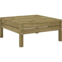 vidaXL Set de sofás jardín 8 pzas con cojines madera pino impregnada Impregnado natural Sale