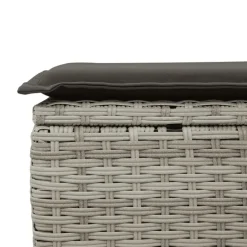vidaXL Muebles De Jardín-Set de sofás jardín y cojines 5 pzas ratán sintético