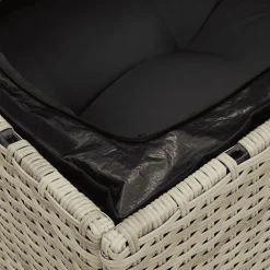 vidaXL Muebles De Jardín-Set de sofás jardín y cojines 5 pzas ratán sintético