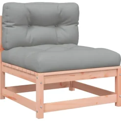 vidaXL Set de sofás jardín 8 pzas con cojines madera de abeto Douglas Douglas natural Online