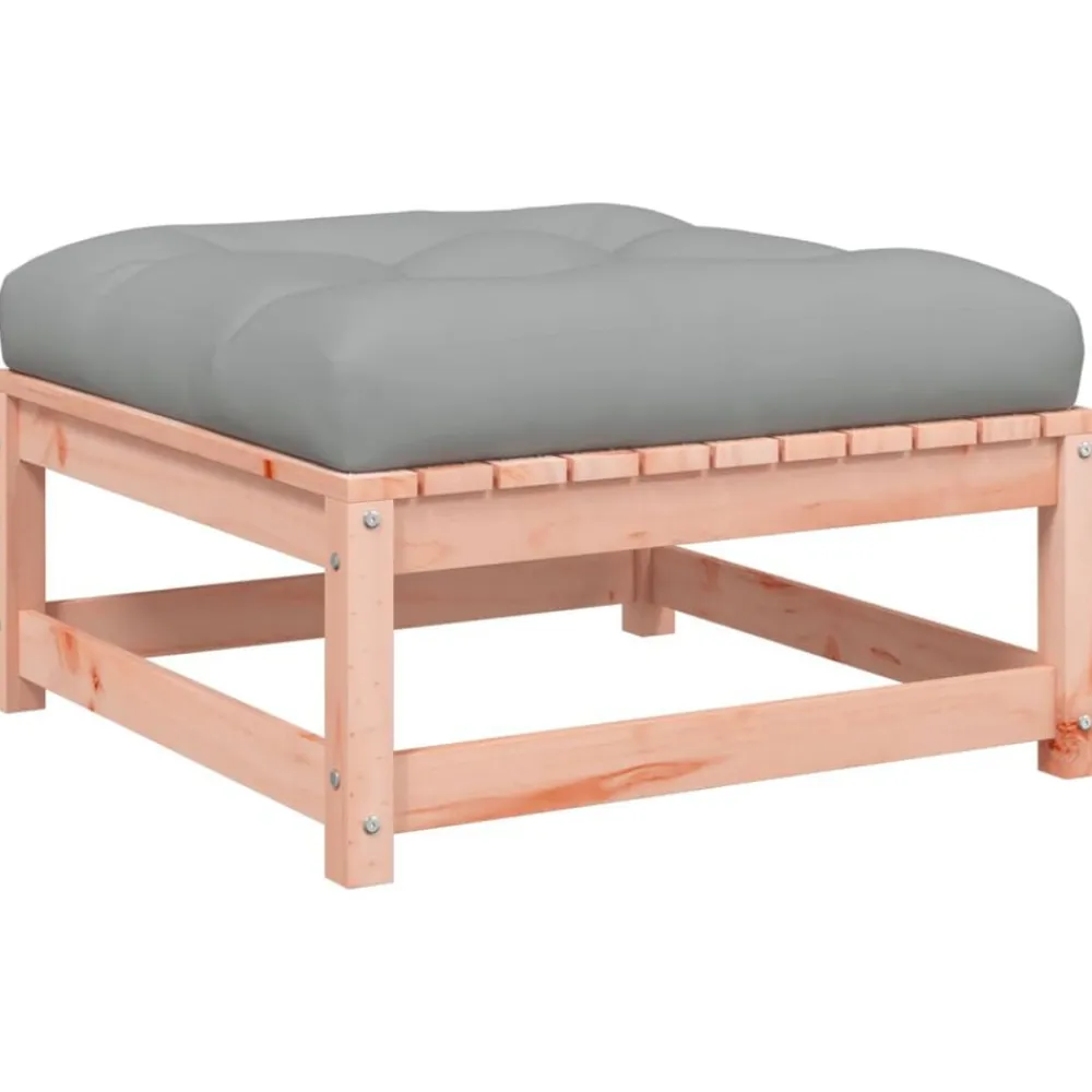 vidaXL Set de sofás jardín 8 pzas con cojines madera de abeto Douglas Douglas natural Online