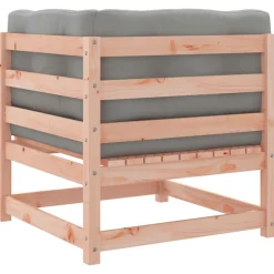 vidaXL Set de sofás jardín 8 pzas con cojines madera de abeto Douglas Douglas natural Online