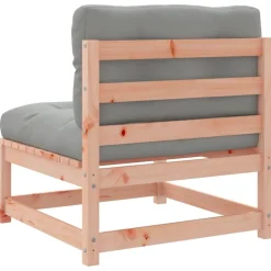 vidaXL Set de sofás jardín 8 pzas con cojines madera de abeto Douglas Douglas natural Online