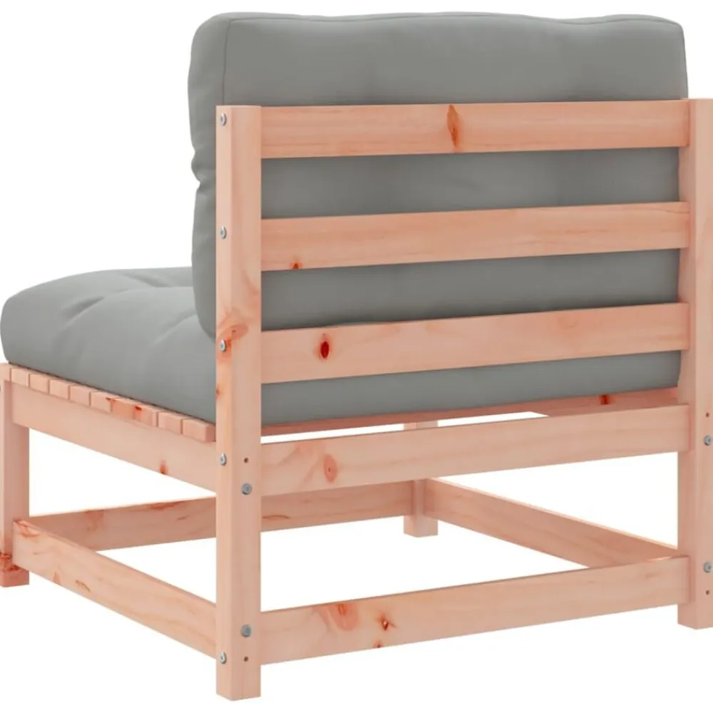 vidaXL Set de sofás jardín 8 pzas con cojines madera de abeto Douglas Douglas natural Online