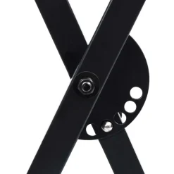 vidaXL Set de soporte para teclado y taburete negro Clearance