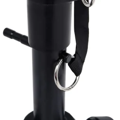 vidaXL Set de soporte para teclado y taburete negro Clearance